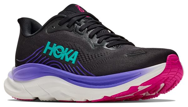 Hoka Clifton 11 Running Shoes, Black/Purple, Women's