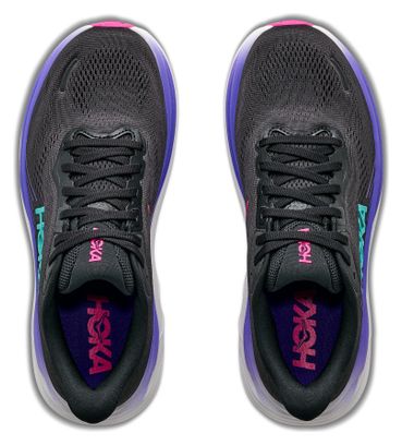 Hoka Clifton 11 Running Shoes, Black/Purple, Women's