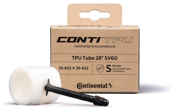 Continental ContiTPU 28'' (700c) Cámara de aire ligera Presta 60 mm