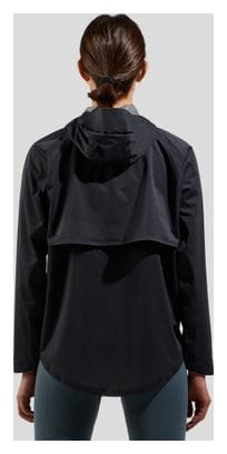 Women's Odlo Active 365 Performance Knit Regenjacke Schwarz
