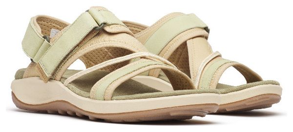Merrell Terran 4 Backstrap Beige/Green dames wandelsandalen