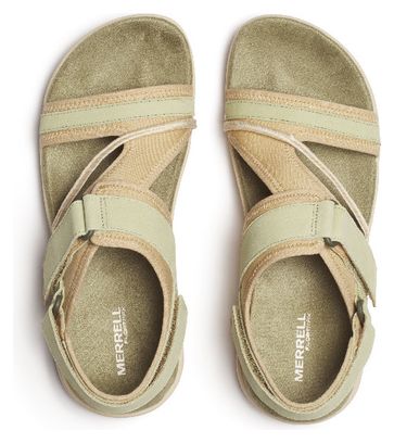 Merrell Terran 4 Backstrap Beige/Green dames wandelsandalen