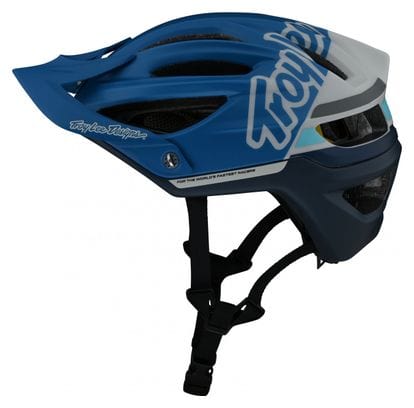 Troy Lee Designs A2 MIPS silhouet blauwe helm
