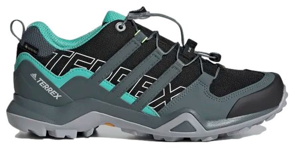 Zapatillas de senderismo Adidas Terrex Swift R2 Gore-Tex para mujer, negras