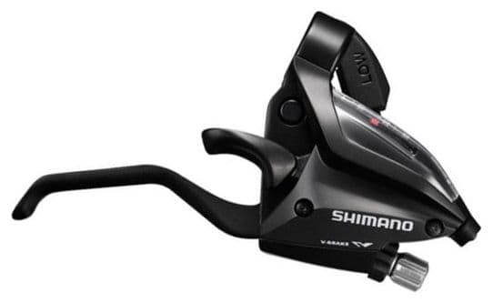SHIMANO Shifters Right With Brake Lever 7 Vitesses St-Ef500 - 2 Fingers - Noir
