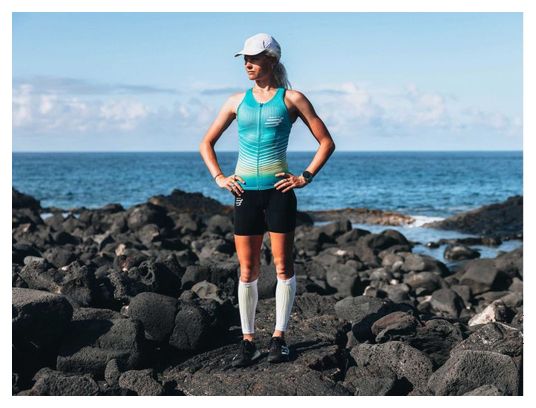 Compressport Tri Postural Aero Tank Top W Green Columbia