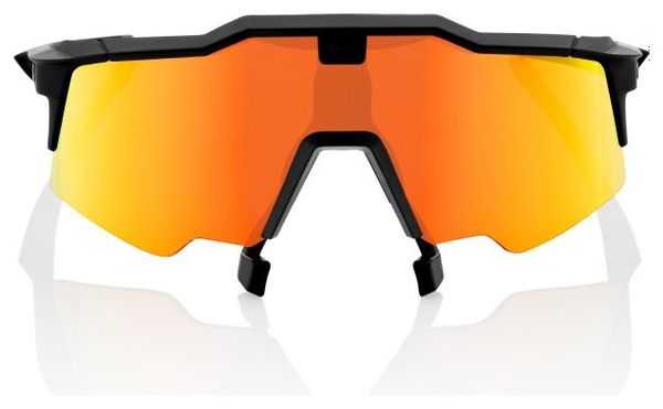 Gafas de sol Speedcraft AIR 100% - Negro Tacto Suave - Rojo Espejo HiPER