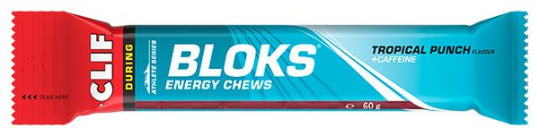 Gommes énergétiques Clif Bloks Energy Chews Punch Tropical - 60g