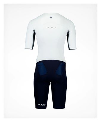 Traje de triatlón Huub Anemoi 2 SUB22 Blanco / Azul