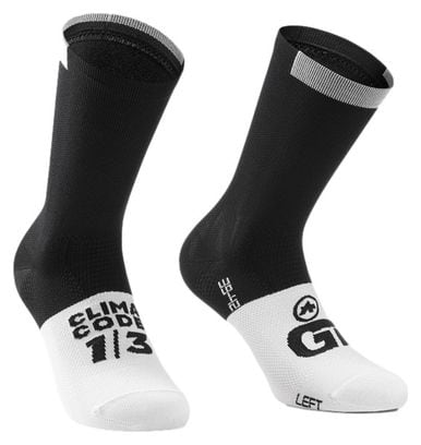 Assos GT C2 Unisex Socks Black/White