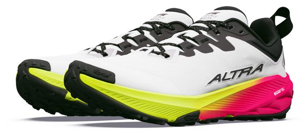 Altra Experience Wild 3+ trailschoenen Wit/Roze/Geel voor dames