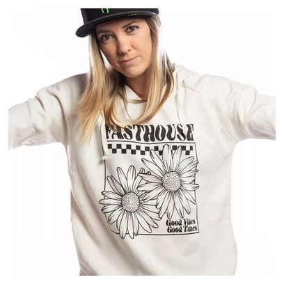 FASTHOUSE Hoodie Femme ANTHEM CREW NECK Blanc CassÈ