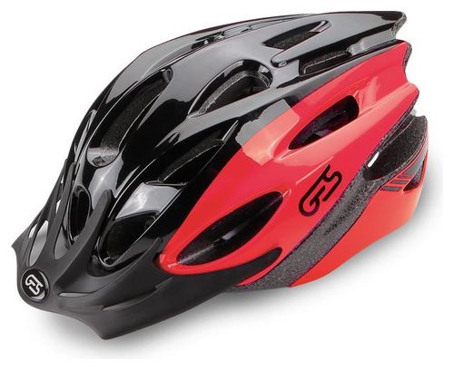 CASQUE VELO ADULTE GES VTT ROCKET NOIR-ROUGE AVEC VISIERE ET SYSTEM QUICK LOCK (VENDU EN BOITE)
