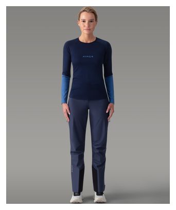 Baselayer a maniche lunghe da donna AYAQ Mefonna Merinos Blue