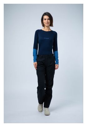 Baselayer a maniche lunghe da donna AYAQ Mefonna Merinos Blue