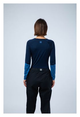Baselayer a maniche lunghe da donna AYAQ Mefonna Merinos Blue