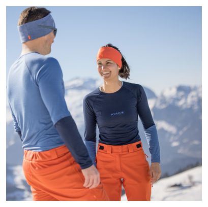 Baselayer a maniche lunghe da donna AYAQ Mefonna Merinos Blue