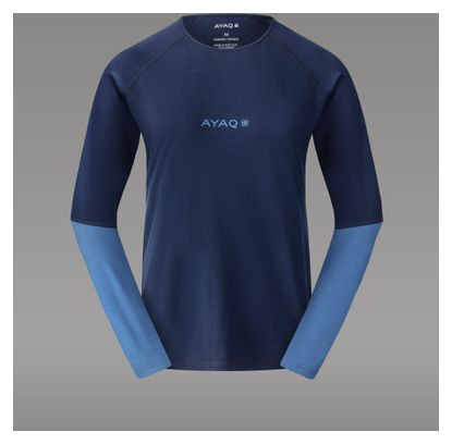 Baselayer a maniche lunghe da donna AYAQ Mefonna Merinos Blue