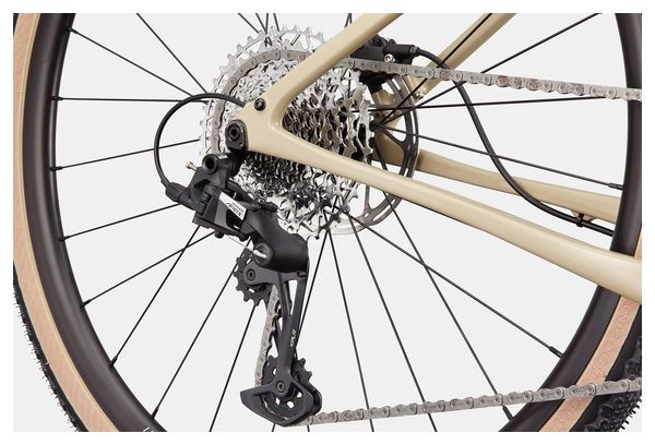 Bicicletta da ghiaia Cannondale Topstone Carbon Sram Apex XPLR 12V 700 mm Beige