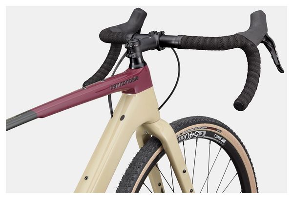Gravel bike Cannondale Topstone Carbon Sram Apex XPLR 12V 700 mm Beige
