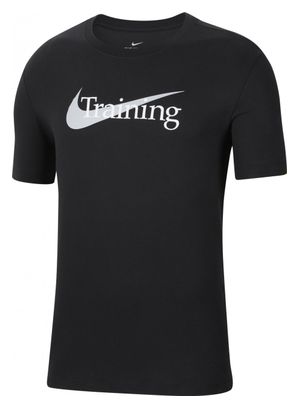 T-Shirt Manches Courtes Nike Dri-Fit Training Noir