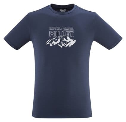 T-Shirt Millet Millet Mountain Bleu