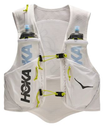 Mochila de hidratación Hoka Trail Run 8 L, blanca, unisex