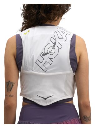 Mochila de hidratación Hoka Trail Run 8 L, blanca, unisex