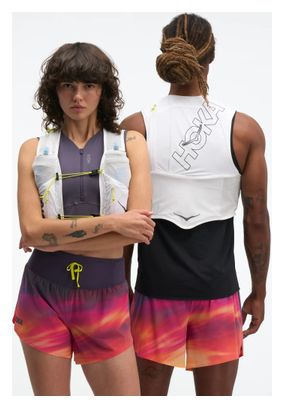 Mochila de hidratación Hoka Trail Run 8 L, blanca, unisex