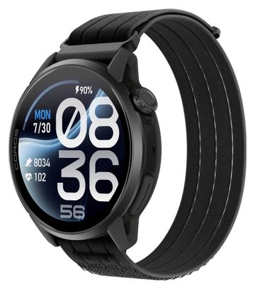 Coros Pace 4 Pro GPS-Uhr mit schwarzem Nylonarmband