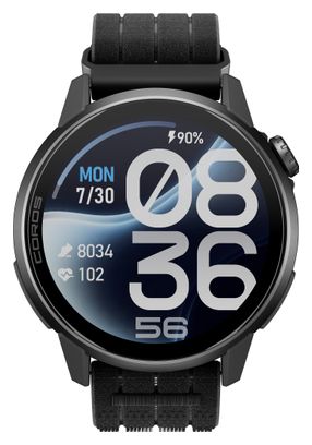 Coros Pace 4 Pro GPS-Uhr mit schwarzem Nylonarmband