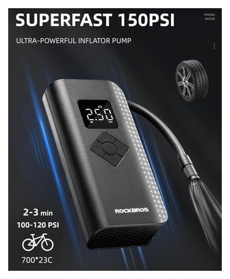 Electric mini compressor black ROCKBROS