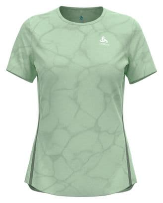 T-Shirt Technique Femme Odlo Zeroweight Engineered Chill-Tec Vert