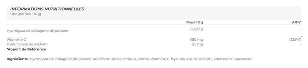 Collagen Marine Hydrolyse (300g) - Addict Sport Nutrition - Citron - Collagène