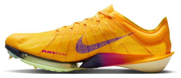 Nike Victory 2 Geel/Paars Heren Track en Field Schoenen