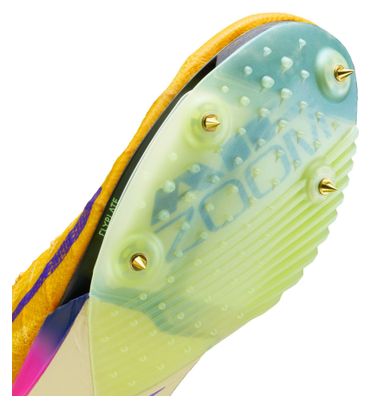 Nike Victory 2 Geel/Paars Heren Track en Field Schoenen