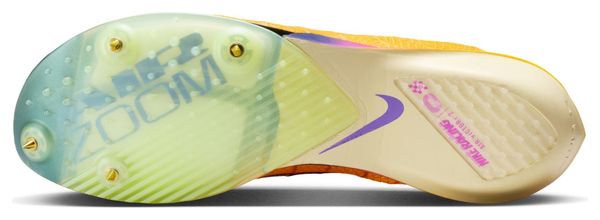 Nike Victory 2 Geel/Paars Heren Track en Field Schoenen