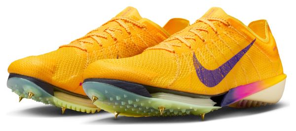 Nike Victory 2 Geel/Paars Heren Track en Field Schoenen