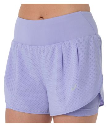 Asics Road 3.5in 2-in-1 Shorts for Women, Purple