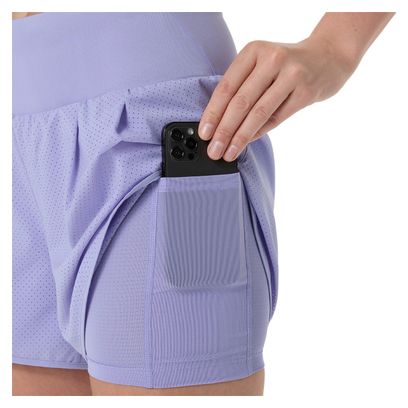 Asics Road 3.5in 2-in-1 Shorts for Women, Purple