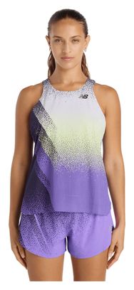 New Balance Race Day Ultra Light Tanktop Violet/Geel Dames
