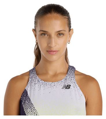 New Balance Race Day Ultra Light Tanktop Violet/Geel Dames