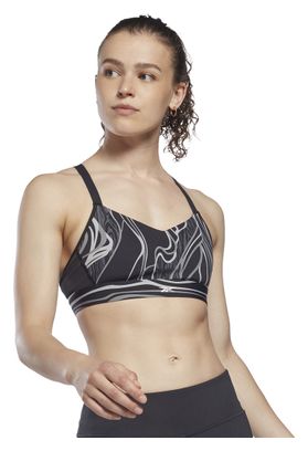 Sujetador Reebok Training Lux Strappy para mujer negro