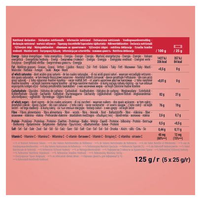 5 Aptonia Energy Fruit ORGANIC Strawberry Cranberries 25g
