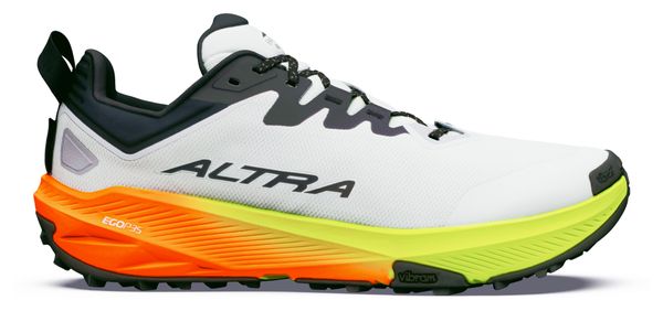 Altra Experience Wild 3+ Men's Trail Running Shoes - White/Orange/Yellow