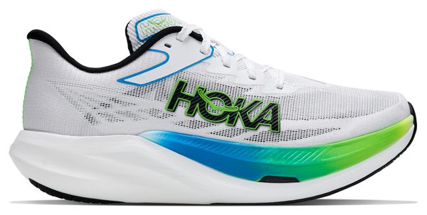 Zapatillas de running Hoka Rocket X 3 Blanco/Verde/Azul Unisex