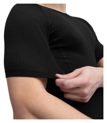 Sous-maillot vélo laine homme Cyclisme SRX Black Ice Noir
