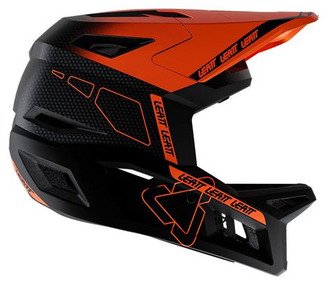 Casque Intégral Leatt Gravity 6.0 Carbone Orange/Noir