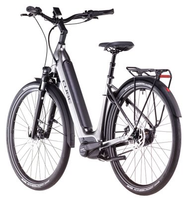 Cube Supreme Hybrid Deluxe One 625 Easy Entry Electric City Bike Shimano Nexus 8S Belt 625 Wh 700 mm Slate Grey Black 2025