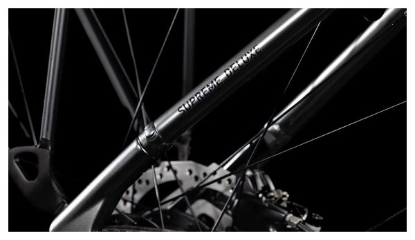 Cube Supreme Hybrid Deluxe One 625 Easy Entry Electric City Bike Shimano Nexus 8S Belt 625 Wh 700 mm Slate Grey Black 2025